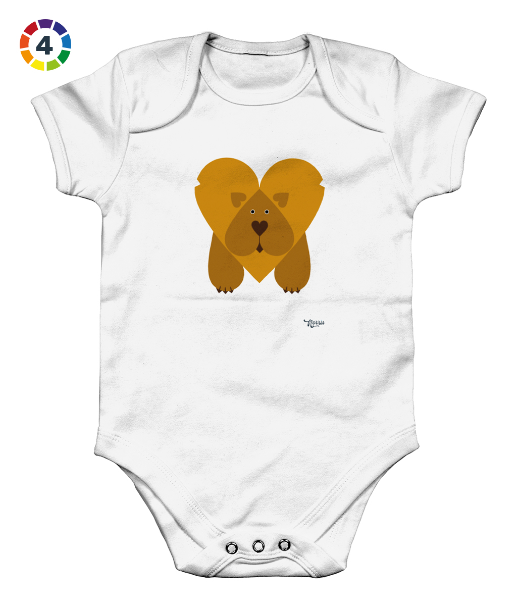 Roar Baby Grow White